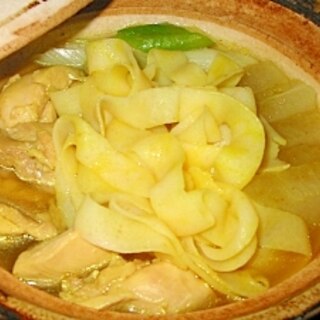 すり身麺のカレー鍋